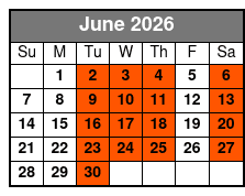 Hughes Brothers Music Show Only June Schedule