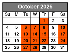 Hughes Brothers Music Show Only October Schedule