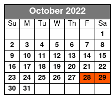 Silver Dollar City Single Day Ticket (Reservation Required) October Schedule