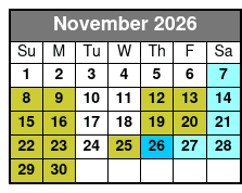 Silver Dollar City 1 Day Ticket  November Schedule