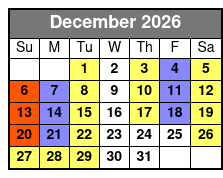 Legends in Concert Christmas Show Standard Seating December Schedule