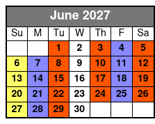 Legends in Concert VIP Box Seating June Schedule