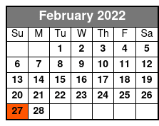 Legends of Country Standard Seating February Schedule