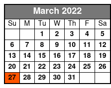 Legends of Country Standard Seating March Schedule