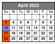 Legends of Country Standard Seating April Schedule