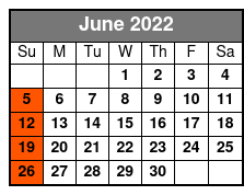 Legends of Country Standard Seating June Schedule