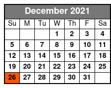 Legends of Country Christmas Show Standard Seating December Schedule