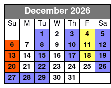 Legends in Concert Christmas VIP Box Seating December Schedule