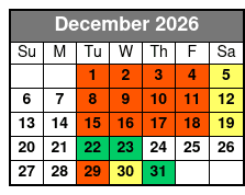 Miracle of Christmas at Sight & Sound Theatres Standard Seating December Schedule
