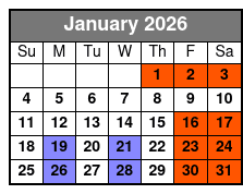 Comedy Jamboree January Schedule