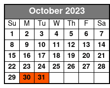 Comedy Jamboree October Schedule