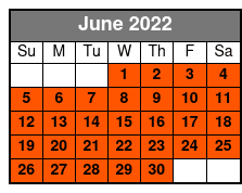 15 - 17 Minute Helicopter Flight June Schedule