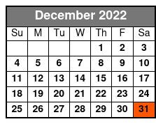 15 - 17 Minute Helicopter Flight December Schedule