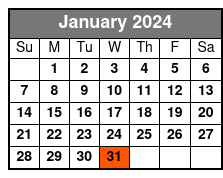 5 - 6 Minute Helicopter Flight January Schedule