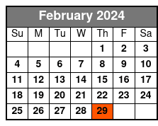 5 - 6 Minute Helicopter Flight February Schedule
