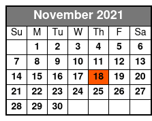 Daniel O'Donnell November Schedule