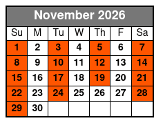 #1 Hits of the 60s Christmas Show November Schedule