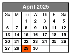 #1 Hits of the 60's Branson April Schedule