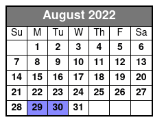 Neal Mccoy August Schedule