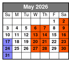 Hamners' Unbelievable Magic Variety Show May Schedule