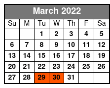 Hamners' Unbelievable Family Variety Show March Schedule
