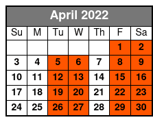 Hamners' Unbelievable Family Variety Show April Schedule
