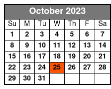 Hamners' Unbelievable Magic Variety Show October Schedule