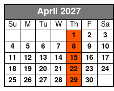 Dancing Queen Ultimate 70s Show April Schedule