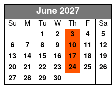 Dancing Queen Ultimate 70s Show June Schedule