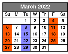 New Jersey Nights March Schedule