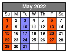 New Jersey Nights May Schedule