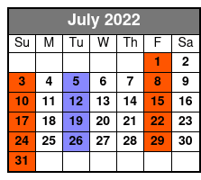 New Jersey Nights July Schedule