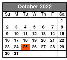 New Jersey Nights October Schedule