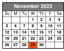 New Jersey Nights November Schedule