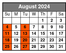 New Jersey Nights August Schedule