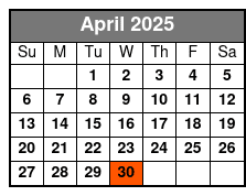 New Jersey Nights April Schedule