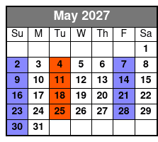 New Jersey Nights  May Schedule