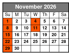 New Jersey Nights Christmas Show November Schedule