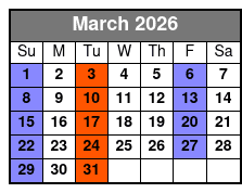 New Jersey Nights a Frankie Valli & the Four Seasons Celebration March Schedule