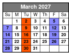New Jersey Nights a Frankie Valli & the Four Seasons Celebration March Schedule