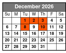 Cassandre The Voice of an Angel Christmas Spectacular  December Schedule