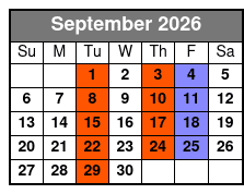 ABBA Tribute: Thank You For The Music September Schedule