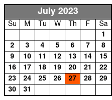 Beach Boys California Dreamin July Schedule