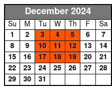 Beach Boys California Dreamin December Schedule