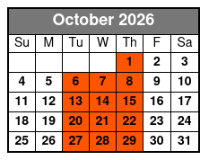 Beach Boys California Dreamin October Schedule