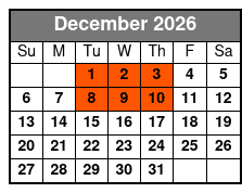 Beach Boys California Dreamin December Schedule