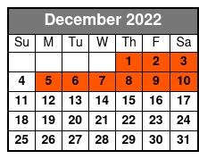 Brett Family Show December Schedule