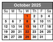 Mike Walker Lasting Impressions October Schedule