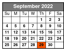 Mike Walker Lasting Impressions September Schedule