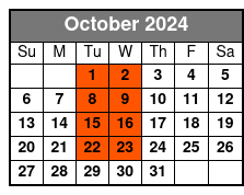 Mike Walker Lasting Impressions October Schedule